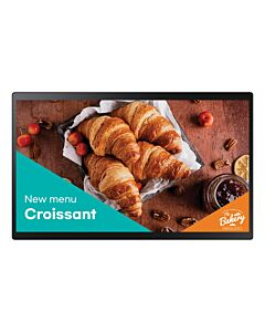 Samsung QB24C-T Digital signage flat panel 61 cm (24") LED Wi-Fi 250 cd/m² Full HD Black Touchscreen Built-in processor Tizen 7.0 16/7