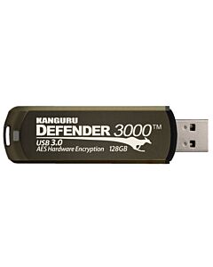 iStorage Kanguru Defender 3000™ SuperSpeed USB 3.0 | Secure Flash Drive | FIPS 140-3 Level 3 pending, FIPS 140-2 Level 3 Certified | AES-XTS 256-bit Hardware Encryption | TAA Compliant|