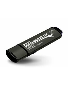 iStorage Kanguru Defender Elite30™ USB 3.0 256GB| Secure Flash Drive | FIPS 197 Certified, 256-bit AES hardware encryption (XTS Mode) | TAA Compliant|