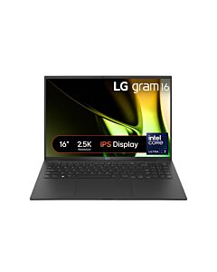 LG Gram 16Z90S-G.AA78A1 laptop Intel Core Ultra 7 155H 40.6 cm (16") WQXGA 16 GB LPDDR5x-SDRAM 1 TB SSD Wi-Fi 6E (802.11ax) Windows 11 Home Black