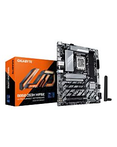GIGABYTE B860 DS3H WIFI6E Motherboard - Intel Core Ultra Series CPUs, 8+1+2+2 Phases VRM, up to 9066MHz DDR5, 1xPCIe 5.0 + 1xPCIe 4.0 M.2, 2.5GbE LAN, WIFI 6E, USB 3.2 Gen 2x2 B860 DS3H WIFI6E