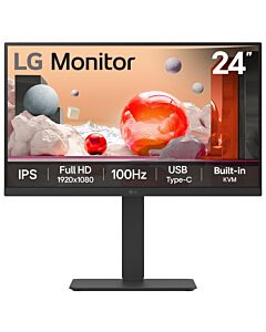 LG 24BA650-B computer monitor 60.5 cm (23.8") 1920 x 1080 pixels Full HD LED Black 24BA650-B.AEK
