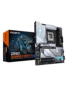 GIGABYTE Z890 GAMING X WIFI7 Motherboard - Supports Intel Core Ultra (Series 2) CPUs, 16+1+2 phases VRM, up to 8800MHz DDR5 (OC), 1xPCIe 5.0 + 3xPCIe 4.0, Wi-Fi 7, 2.5GbE LAN, USB 4 Z890 GAMING X WIFI7
