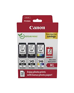 Canon 8286B015 ink cartridge 3 pc(s) Original High (XL) Yield Black, Cyan, Magenta, Yellow 8286B015
