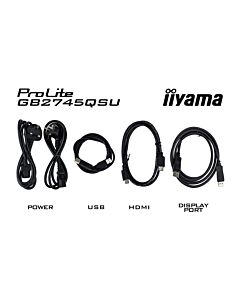 iiyama G-MASTER GB2745QSU-B2 computer monitor 68.6 cm (27") 2560 x 1440 pixels Wide Quad HD LED Black GB2745QSU-B2
