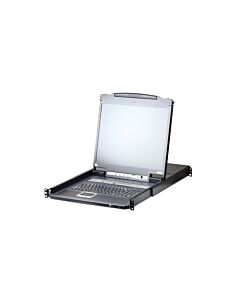 ATEN 8-Port 17" LCD KVM Switch Over IP (USB - PS/2 VGA) with USB Peripheral port