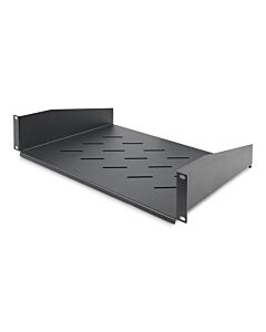 StarTech.com 2U Vented Server Rack Shelf, 12" (31.5cm) Mounting Depth, Cantilever Tray For 19" Rack/Cabinet, Heavy-Duty Steel, Up To 25lb/11.3kg, Includes Cage Nuts/Screws