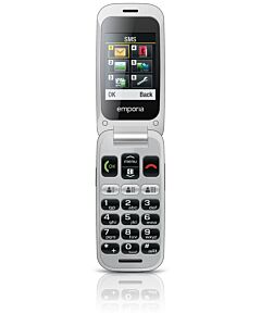 Emporia ONE 6.1 cm (2.4") 80 g Grey, Silver Senior phone