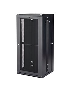 StarTech.com 4-Post 26U Wall Mount Network Cabinet with 1U Shelf, 19" Hinged Wall-Mounted Server Rack for Data / AV / Electronics / Computer Equipment, Flexible Vented Rack Enclosure