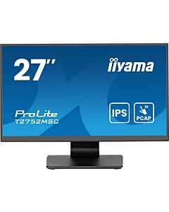 iiyama ProLite T2752MSC-B1AG computer monitor 68.6 cm (27") 1920 x 1080 pixels Full HD LED Touchscreen Black