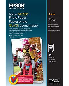 Epson Value Glossy Photo Paper - A4 - 20 sheets