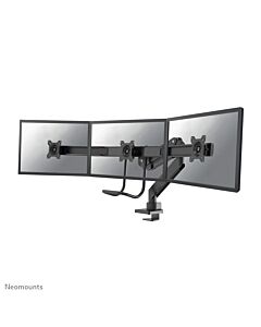 Neomounts NM-D775DX3BLACK Monitor arm 17-27" - gas spring - Topfix - 180°-stop