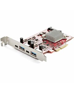 StarTech.com 4-Port USB PCIe Card - 10Gbps USB PCI Express Expansion Card w/ 2 Controllers - 2x USB-C & 2x USB-A ports (USB 3.2/3.1 Gen 2) - USB/USB-C PCI-e Card - Full Profile