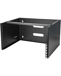 StarTech.com 6U Wall Mount Network Rack - 14 Inch Deep (Low Profile) - 19" Patch Panel Bracket for Shallow Server and IT Equipment, Network Switches - 44lbs/20kg Weight Capacity, Black