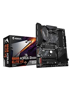 GIGABYTE B550 AORUS ELITE V2 Motherboard - AMD Ryzen 5000 CPUs, 12+2 Phases VRM, up to 4733MHz DDR4, 1xPCIe 4.0 + 1xPCIe 3.0 M.2, 2.5GbE LAN, USB 3.2 Gen 2