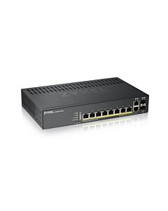 Zyxel GS1920-8HPv2 Managed L2/L3/L4 Gigabit Ethernet (10/100/1000) Power over Ethernet (PoE) Black GS1920-8HPV2-GB0101F