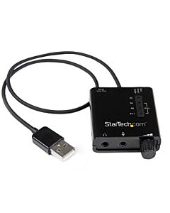StarTech.com USB Stereo Audio Adapter External Sound Card with SPDIF Digital Audio and Stereo Mic