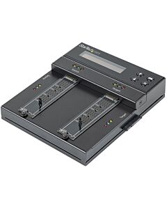 StarTech.com Standalone M.2 SATA & M.2 NVMe Duplicator and Eraser - HDD/SSD Cloner/Wiper for M.2 PCIe AHCI/NVMe, M.2 SATA, 2.5/3.5" SATA Drives - External Hard Drive Eraser/Duplicator, TAA