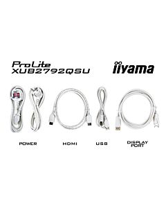 iiyama ProLite 27” QHD IPS technology panel with USB hub and 100Hz refresh rate and 150mm height adjustable stand