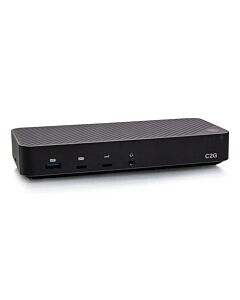 C2G USB-C® 11-in-1 Hybrid DisplayLink and DP Alt Mode Triple 4K Docking Station with HDMI®, DisplayPort™, Ethernet, USB, 3.5mm Audio and Power Delivery up to 100W
