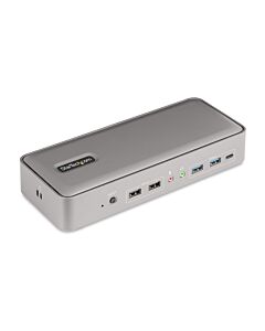 StarTech.com Dual-Laptop USB-C KVM Docking Station, Dual Monitor 4K 60Hz DisplayPort Dock, 5-Port USB Hub, GbE, 90W/45W Power Delivery to Two Laptops, Windows/Mac, 2-Host KVM Dock - TAA
