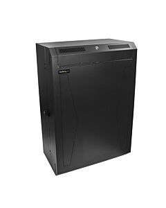 StarTech.com 8U 19" Vertical Wall Mount Server Rack Cabinet - Low Profile (15") - 30" Deep Locking Network Enclosure w/2U for Switch Patch Panel Router Mounting IT/Data Cabinet Assembled RK830WALVS