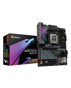 GIGABYTE X870E AORUS MASTER Motherboard - Supports AMD Ryzen 9000 CPUs, 16+2+2 Phases Digital VRM, up to 8600MHz DDR5 (OC), 3xPCIe 5.0 + 1xPCIe 4.0, Wi-Fi 7, 5GbE LAN, USB 4 X870E AORUS MASTER