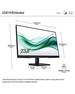 HP Series 3 Pro 23.8 inch FHD Monitor - 324pv 9U5C1AA#ABU