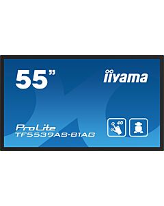 iiyama TF5539AS-B1AG Signage Display Kiosk design 138.7 cm (54.6") LED 435 cd/m² 4K Ultra HD Black Touchscreen Built-in processor Android 11 24/7 TF5539AS-B1AG