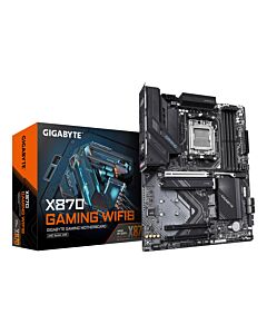 GIGABYTE X870 GAMING WIFI6 Motherboard - Supports AMD Ryzen 9000 CPUs, 8+2+2 phases VRM, up to 8000MHz DDR5 (OC), 1xPCIe 5.0 + 2xPCIe 4.0, Wi-Fi 6, 2.5GbE LAN, USB 4 X870 GAMING WIFI6