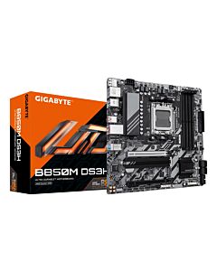 GIGABYTE B850M DS3H Motherboard - AMD Ryzen 9000 Series CPUs, 16+2+2 Phases Digital VRM, up to 8200MHz DDR5 (OC), 1xPCIe 5.0 + 1xPCIe 4.0 M.2, 2.5 LAN, USB 3.2 Gen 2 B850M DS3H