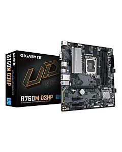 GIGABYTE B760M D3HP Motherboard - Intel Core 14th Gen CPUs, 4+1+1 Phases VRM, up to 5600MHz DDR5, 2xPCIe 4.0 M.2, GbE LAN, USB 3.2 Gen 1