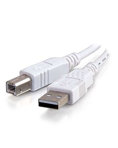 C2G 2m USB 2.0 A/B Cable - White