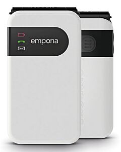 Emporia SIMPLICITYglam.4G 7.11 cm (2.8") White Senior phone