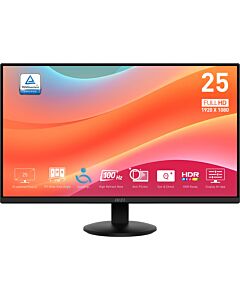 MSI Pro MP252L computer monitor 62.2 cm (24.5") 1920 x 1080 pixels Full HD LED Black 9S6-3PD7CT-008
