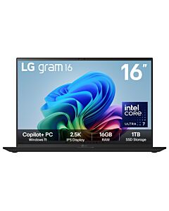 LG Gram 16Z90TL-G 16" Hybrid AI Copilot+ Laptop - Intel® Core™ Ultra 7 256V, 1TB SSD, 16 GB RAM - Black - 2025