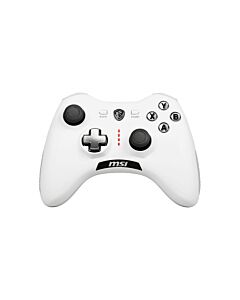 MSI FORCE GC20 V2 WHITE Gaming Controller 'PC and Android ready, Wired, adjustable D-Pad cover, Dual vibration motors, Ergonomic design, detachable cables'