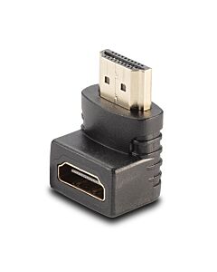 Lindy HDMI Female to HDMI Male 90 Degree Right Angle Adapter - Down