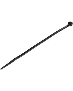 StarTech.com 6"(15cm) Cable Ties - 1/8"(3mm) wide, 1-3/8"(39mm) Bundle Diameter, 40lb(18kg) Tensile Strength, Nylon Self Locking  Ties with Curved Tip - 94V-2/UL Listed, 100 Pack - Black CBMZT6B