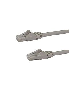 StarTech.com 1m CAT6 Ethernet Cable - Grey CAT 6 Gigabit Ethernet Wire -650MHz 100W PoE RJ45 UTP Network/Patch Cord Snagless w/Strain Relief Fluke Tested/Wiring is UL Certified/TIA