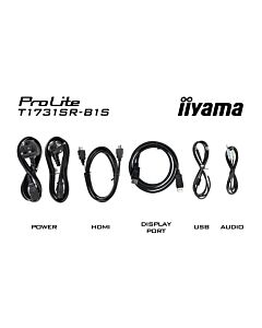 iiyama ProLite T1731SR-B1S computer monitor 43.2 cm (17") 1280 x 1024 pixels SXGA LCD Touchscreen Black T1731SR-B1S
