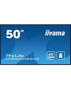iiyama LH5060UHS-B1AG Signage Display Digital A-board 125.7 cm (49.5") LED Wi-Fi 500 cd/m² 4K Ultra HD Black Built-in processor Android 11 24/7 LH5060UHS-B1AG