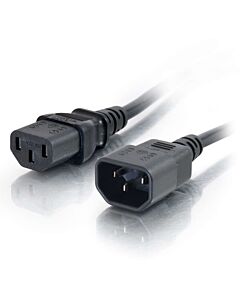 C2G 1m 18 AWG Computer Power Extension Cord (IEC320C13 to IEC320C14)