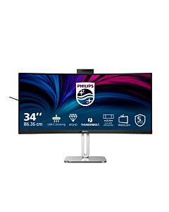 Philips 6000 series 34B2U6603CH/00 computer monitor 86.4 cm (34") 3440 x 1440 pixels Wide Quad HD LCD Grey 34B2U6603CH/00