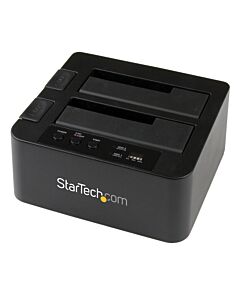 StarTech.com Dual Bay Hard Drive Duplicator, Standalone USB 3.0 (5 Gbps) / eSATA to 2.5/3.5" SATA III HDD/SSD r/Copier, Hard Drive Docking Station, Hard Disk r SDOCK2U33RE
