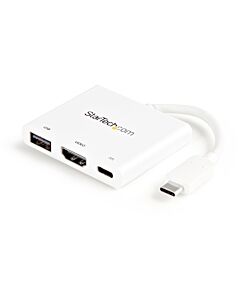 StarTech.com USB-C Multiport Adapter with HDMI - USB 3.0 Port - 60W PD - White CDP2HDUACPW