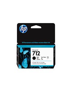 HP 712 38-ml Black DesignJet Ink Cartridge