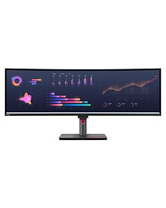 Lenovo ThinkVision P49w-30 computer monitor 124.5 cm (49") 5120 x 1440 pixels DQHD LED Black 63DBRAT1UK