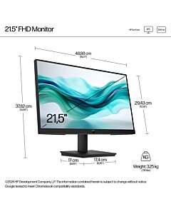 HP Series 3 Pro 21.5 inch FHD Monitor - 322pf
