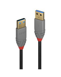 Lindy 2m USB 3.2 Type A Cable, 5Gbps, Anthra Line 36752